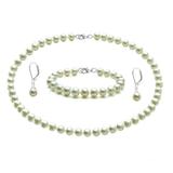 Set Argint cu Perle Naturale Albe, de Colectie - Cadouri si Perle