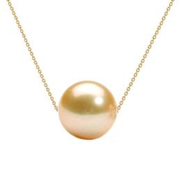 Colier Aur cu Perla Naturala Premium Crem - Cadouri si Perle