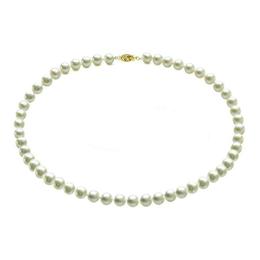 Colier Aur 14k cu Perle Naturale Albe, de Colectie - Cadouri si Perle