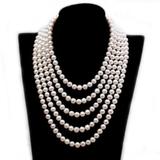 Colier Extravagance cu perle albe  - Cadouri si Perle