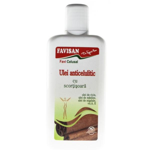 Ulei Anticelulitic cu Scortisoara Favicelusal Favisan, 125ml