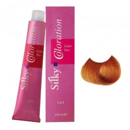 Vopsea Permanenta - Blond Deschis Aramiu - Silky Coloration Cream nuanta 8.4 Light Copper Blonde