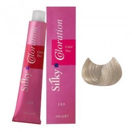Vopsea permanenta - blond argintiu - silky coloration cream nuanta 90.01 silver