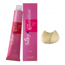 Vopsea permanenta - blond ultra deschis cenusiu - silky coloration cream nuanta 901 ultra light ash blonde