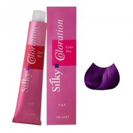 Vopsea permanenta mixton - violet - silky coloration cream nuanta 022 violet