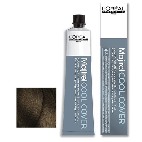 Vopsea permanenta - l'oreal professionnel majirel cool cover 7.18